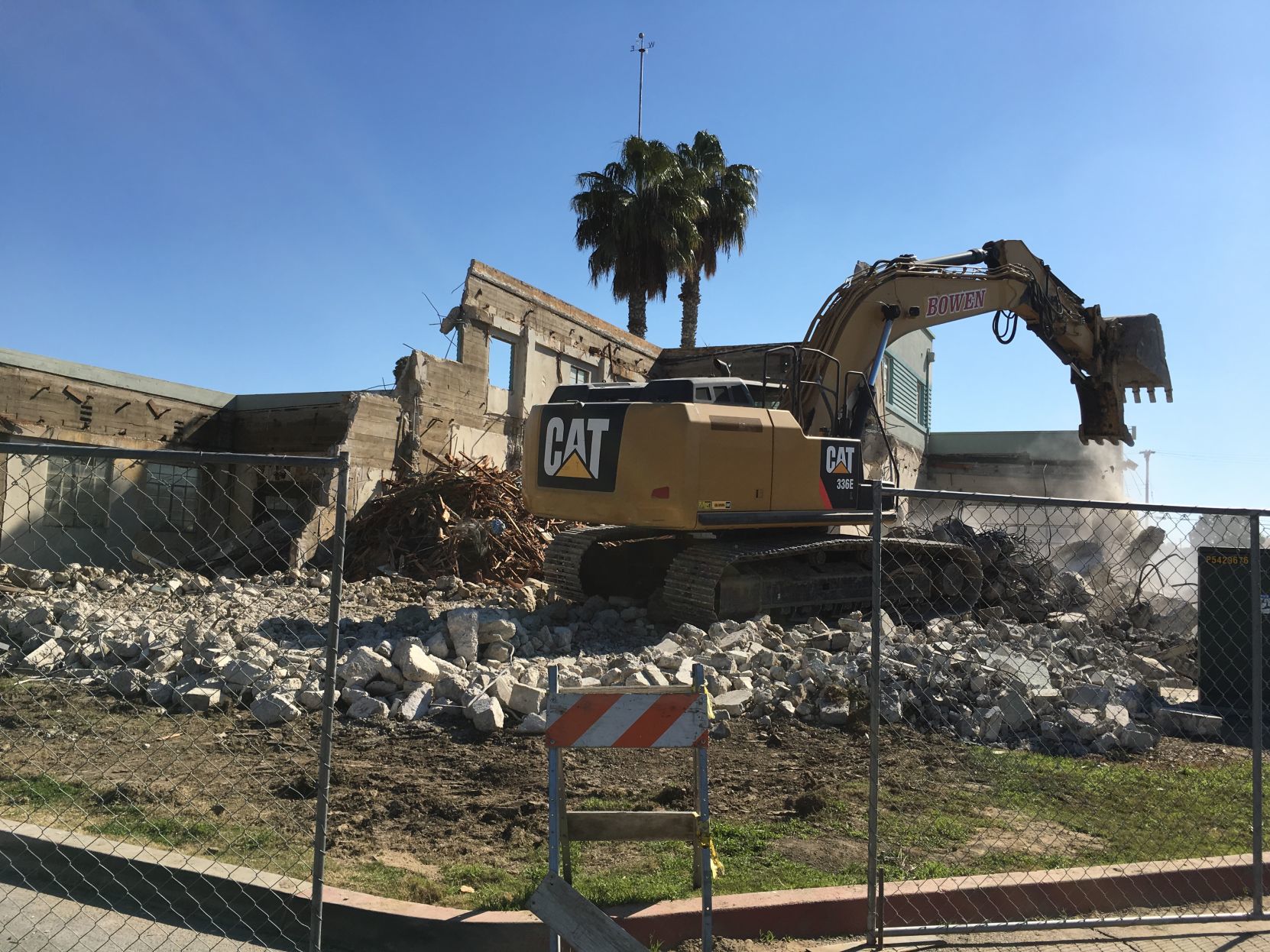 Old fire station demolition